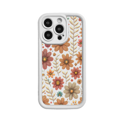 Retro Flowers Pattern TPU Phone Case