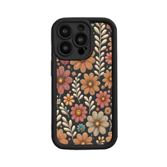 Retro Flowers Pattern TPU Phone Case