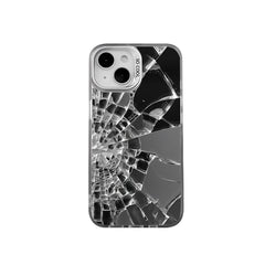 broken glass Case comfortable for iPhone Soft TPU Bumper Drop Protection Rugged Durable Back Cover for Girl and Boy