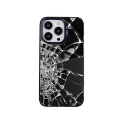 broken glass Case comfortable for iPhone Soft TPU Bumper Drop Protection Rugged Durable Back Cover for Girl and Boy