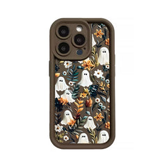 Spooky Garden Pattern TPU Phone Case comfortable for iPhone Soft TPU Bumper Drop Protection Rugged Durable Back Cover for Girl and Boy