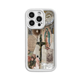 Fashion Religion Pattern TPU Phone Case comfortable for iPhone Soft TPU Bumper Drop Protection Rugged Durable Back Cover for Girl and Boy