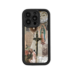 Fashion Religion Pattern TPU Phone Case comfortable for iPhone Soft TPU Bumper Drop Protection Rugged Durable Back Cover for Girl and Boy