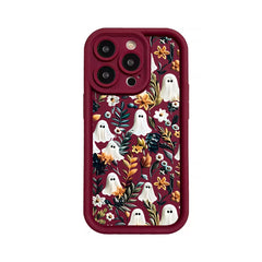 Spooky Garden Pattern TPU Phone Case comfortable for iPhone Soft TPU Bumper Drop Protection Rugged Durable Back Cover for Girl and Boy
