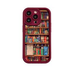 Cartoon Bookshelf TPU Phone Case