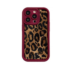 Leopard print Pattern TPU Phone Case comfortable for iPhone E Soft TPU Bumper Drop Protection Rugged Durable Back Cover for Girl and Boy