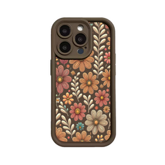 Retro Flowers Pattern TPU Phone Case
