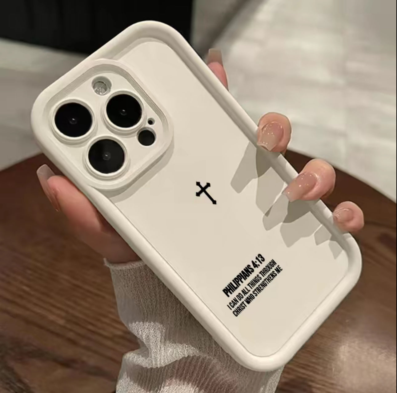 Simple Cross Pattern TPU Phone Case