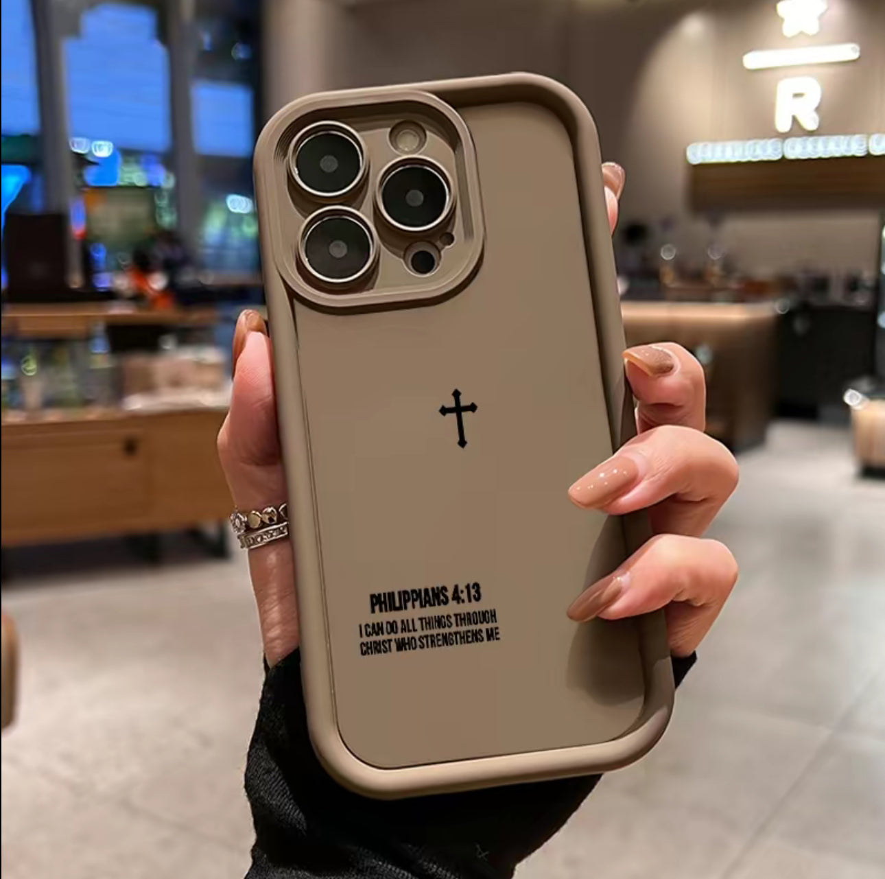 Simple Cross Pattern TPU Phone Case