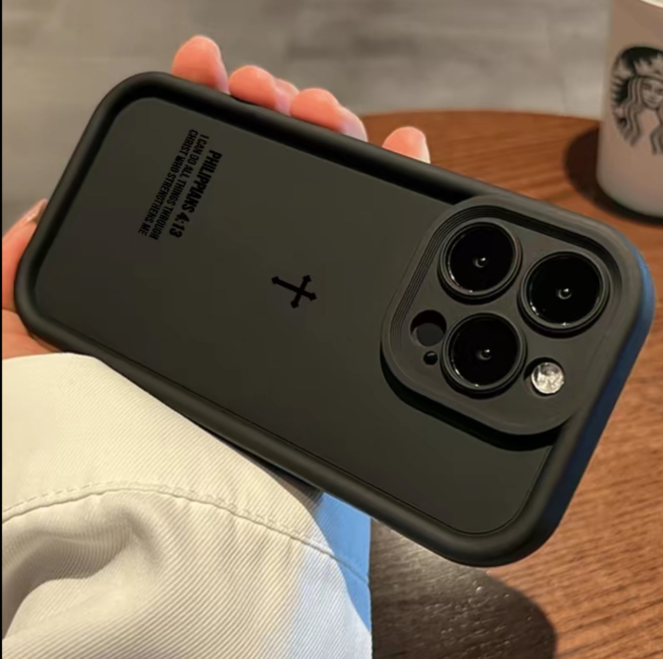 Simple Cross Pattern TPU Phone Case