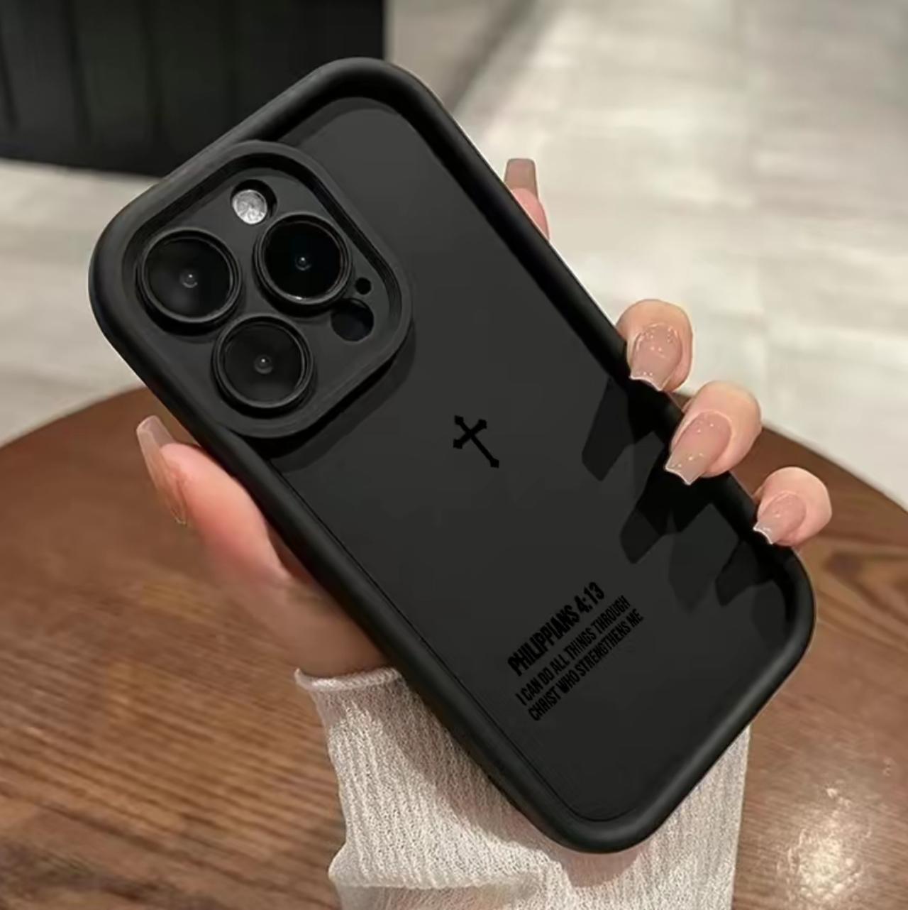 Simple Cross Pattern TPU Phone Case