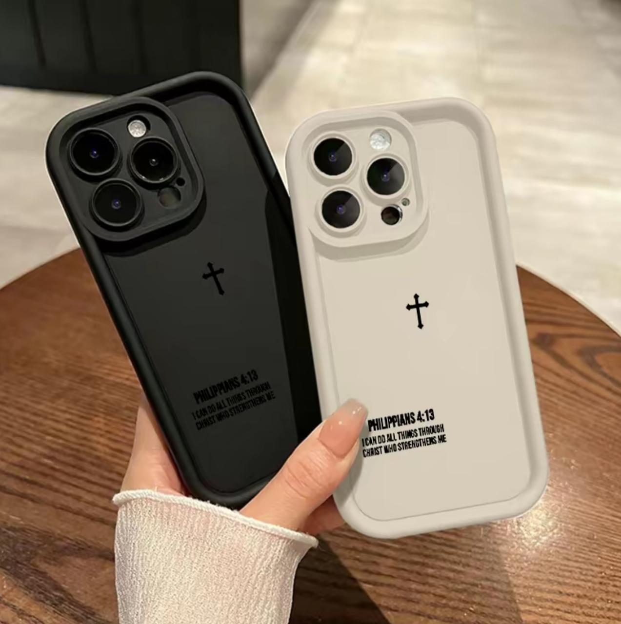 Simple Cross Pattern TPU Phone Case