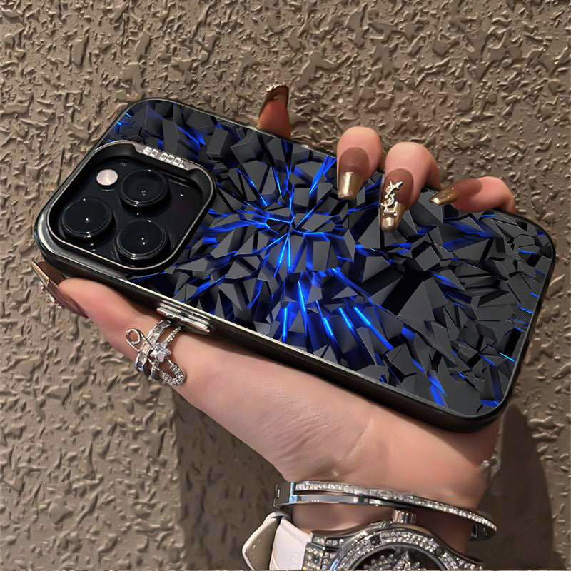 Cool Blue Light Case comfortable for iPhone Soft TPU Bumper Drop Protection Rugged Durable Back Cover for Girl and Boy