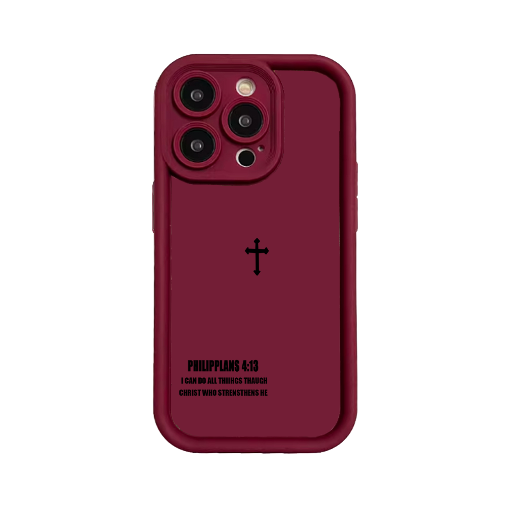 Simple Cross Pattern TPU Phone Case