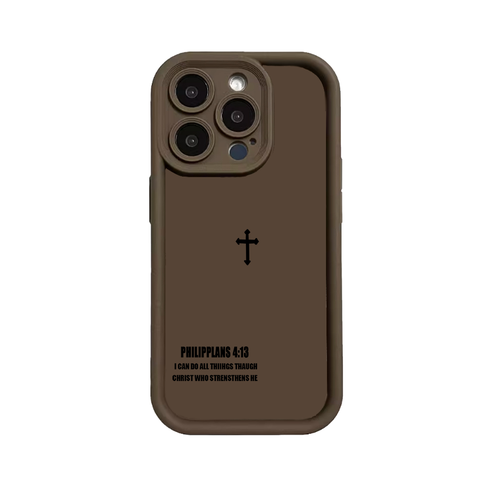 Simple Cross Pattern TPU Phone Case
