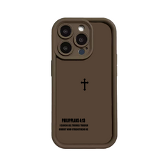 Simple Cross Pattern TPU Phone Case